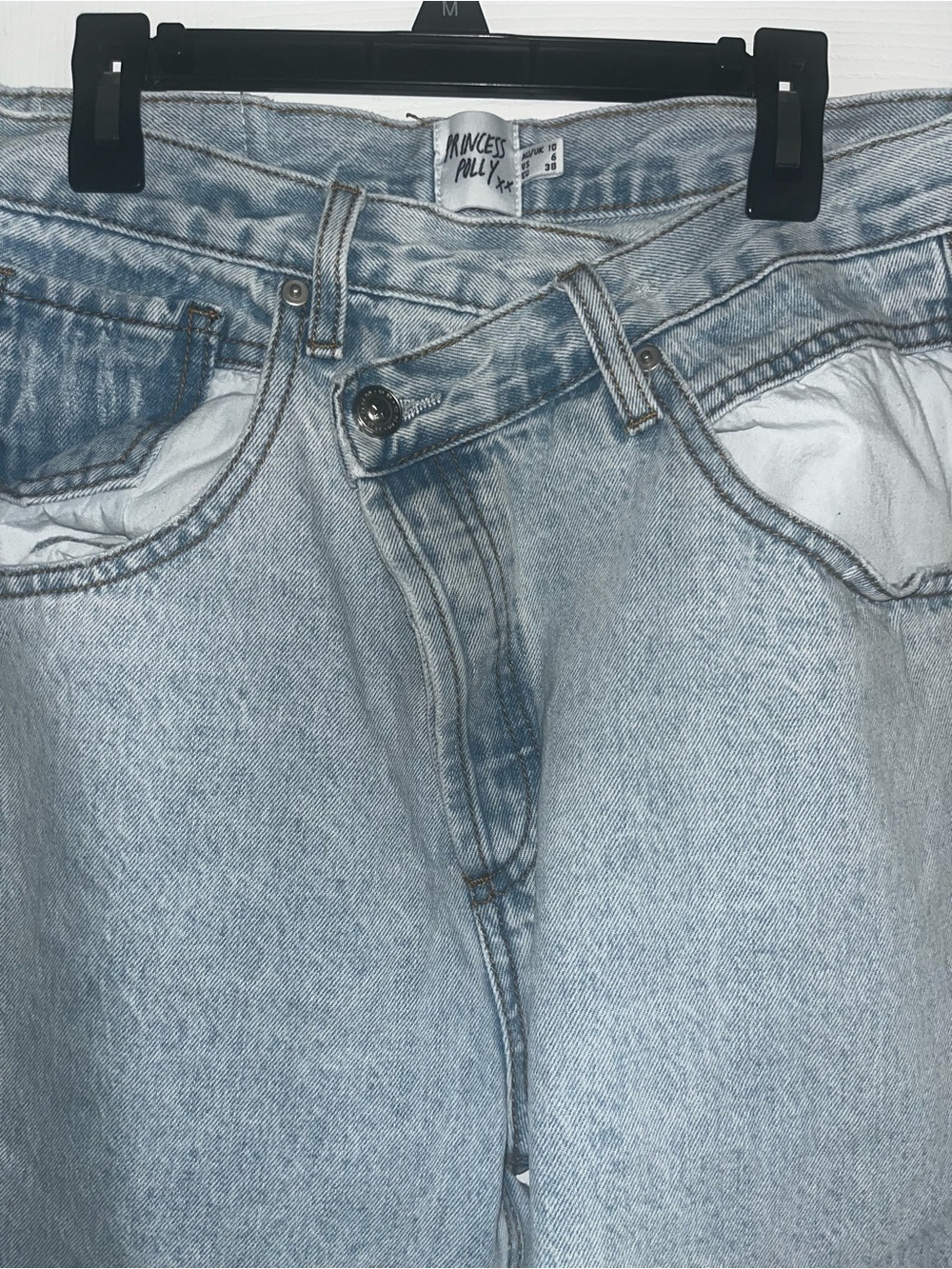 Princess Polly Faded Light Blue Denim Jeans